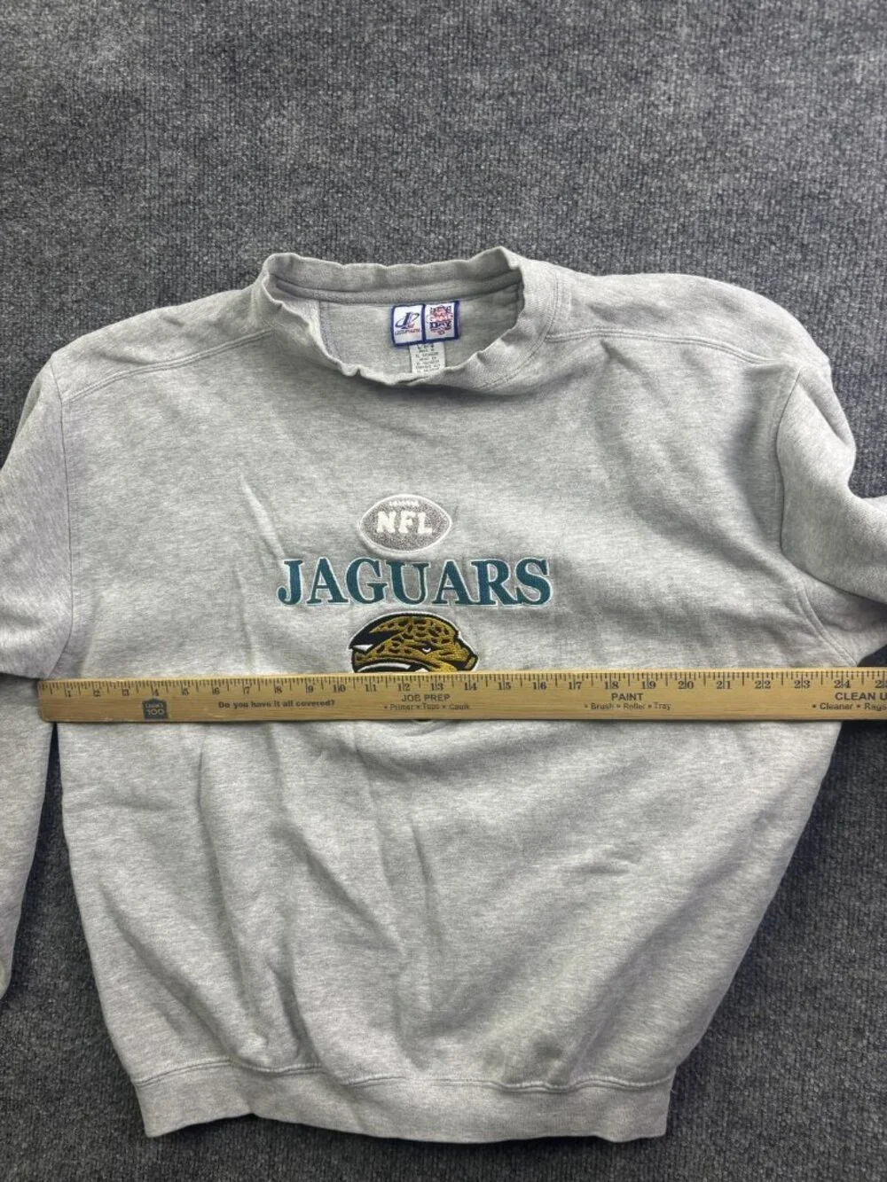 Vintage Jacksonville Jaguars Sweatshirt Mens Large NFL Football Athletic 90s - Picture 4 of 8
